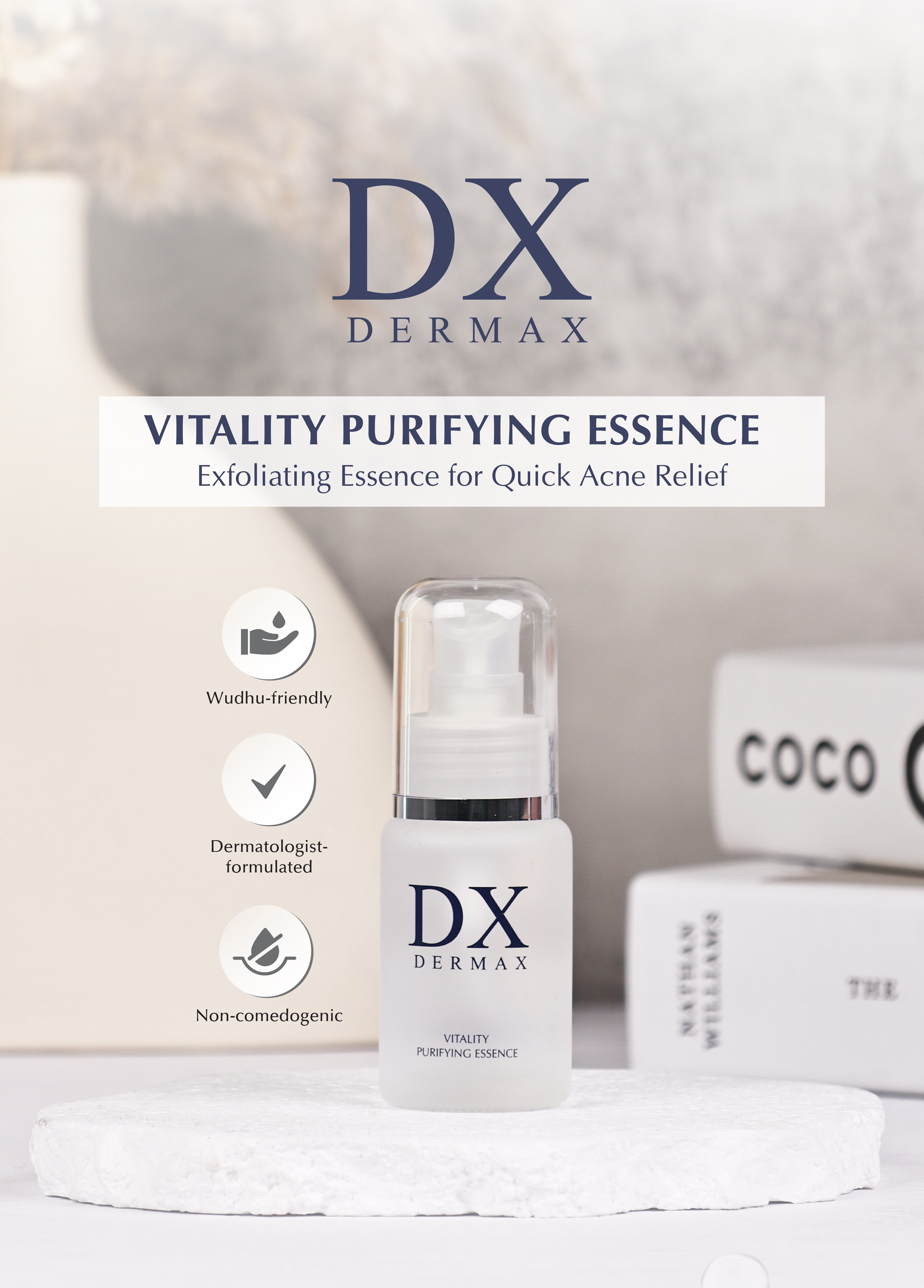Product Range :: DERMAX :: DMX Vitality Purifying Essence I (30ml)